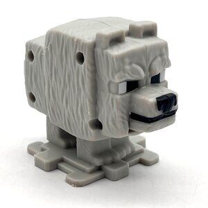 Minecraft Wolf Dog Dennis Toy Figure McDonald’s Happy Meal 2025 Gray Plastic